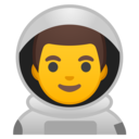 Android Oreo; U+1F468 U+200D U+1F680; Emoji