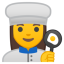 Android Oreo; U+1F469 U+200D U+1F373; Emoji