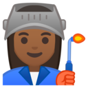 Android Oreo; U+1F469 U+1F3FE U+200D U+1F3ED; Emoji