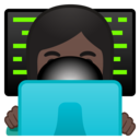 Android Oreo; U+1F469 U+1F3FF U+200D U+1F4BB; Emoji