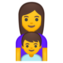 Android Oreo; U+1F469 U+200D U+1F466; Emoji