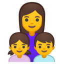 Android Oreo; U+1F469 U+200D U+1F467 U+200D U+1F466; Emoji