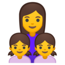 Android Oreo; U+1F469 U+200D U+1F467 U+200D U+1F467; Emoji