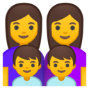 Android Oreo; U+1F469 U+200D U+1F469 U+200D U+1F466 U+200D U+1F466; Emoji