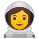 Android Oreo; U+1F469 U+200D U+1F680; Emoji