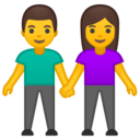 Android Oreo; U+1F46B; Emoji