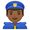 Android Oreo; U+1F46E U+1F3FE; Emoji