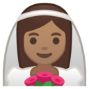Android Oreo; U+1F470 U+1F3FD; Emoji