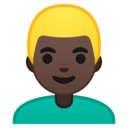 Android Oreo; U+1F471 U+1F3FF; Emoji