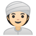 Android Oreo; U+1F473 U+1F3FB U+200D U+2640 U+FE0F; Emoji