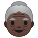 Android Oreo; U+1F475 U+1F3FF; Emoji