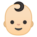 Android Oreo; U+1F476 U+1F3FB; Emoji