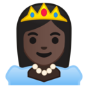 Android Oreo; U+1F478 U+1F3FF; Emoji