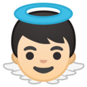 Android Oreo; U+1F47C U+1F3FB; Emoji