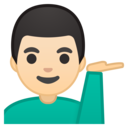 Android Oreo; U+1F481 U+1F3FB U+200D U+2642 U+FE0F; Emoji