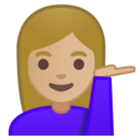 Android Oreo; U+1F481 U+1F3FC U+200D U+2640 U+FE0F; Emoji