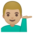 Android Oreo; U+1F481 U+1F3FC U+200D U+2642 U+FE0F; Emoji