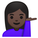 Android Oreo; U+1F481 U+1F3FF U+200D U+2640 U+FE0F; Emoji