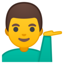 Android Oreo; U+1F481 U+200D U+2642 U+FE0F; Emoji
