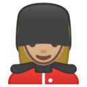 Android Oreo; U+1F482 U+1F3FC U+200D U+2640 U+FE0F; Emoji