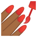 Android Oreo; U+1F485 U+1F3FE; Emoji