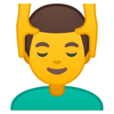 Android Oreo; U+1F486 U+200D U+2642 U+FE0F; Emoji