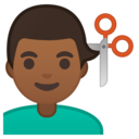 Android Oreo; U+1F487 U+1F3FE U+200D U+2642 U+FE0F; Emoji