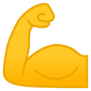 Android Oreo; U+1F4AA; Muscle Emoji