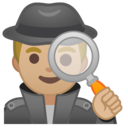 Android Oreo; U+1F575 U+1F3FC; Emoji