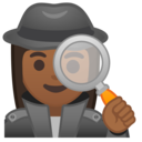 Android Oreo; U+1F575 U+1F3FE U+200D U+2640 U+FE0F; Emoji