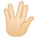 Android Oreo; U+1F596 U+1F3FB; Emoji