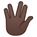 Android Oreo; U+1F596 U+1F3FF; Emoji