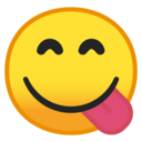 Android Oreo; U+1F60B; Emoji