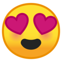 Android Oreo; U+1F60D; Emoji
