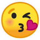 Android Oreo; U+1F618; Emoji