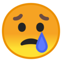Android Oreo; U+1F622; Triste Emoji