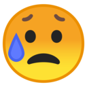Android Oreo; U+1F625; Emoji