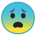 Android Oreo; U+1F628; Emoji