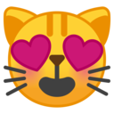 Android Oreo; U+1F63B; Emoji