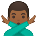 Android Oreo; U+1F645 U+1F3FE U+200D U+2642 U+FE0F; Emoji