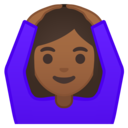 Android Oreo; U+1F646 U+1F3FE; Emoji