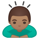 Android Oreo; U+1F647 U+1F3FD; Emoji