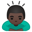 Android Oreo; U+1F647 U+1F3FF; Emoji