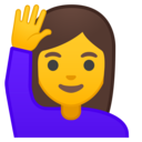 Android Oreo; U+1F64B; Emoji