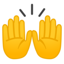Android Oreo; U+1F64C; Emoji