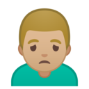 Android Oreo; U+1F64D U+1F3FC U+200D U+2642 U+FE0F; Emoji