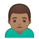 Android Oreo; U+1F64D U+1F3FD U+200D U+2642 U+FE0F; Emoji