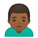 Android Oreo; U+1F64D U+1F3FE U+200D U+2642 U+FE0F; Emoji