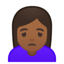 Android Oreo; U+1F64D U+1F3FE; Emoji