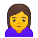 Android Oreo; U+1F64D; Emoji